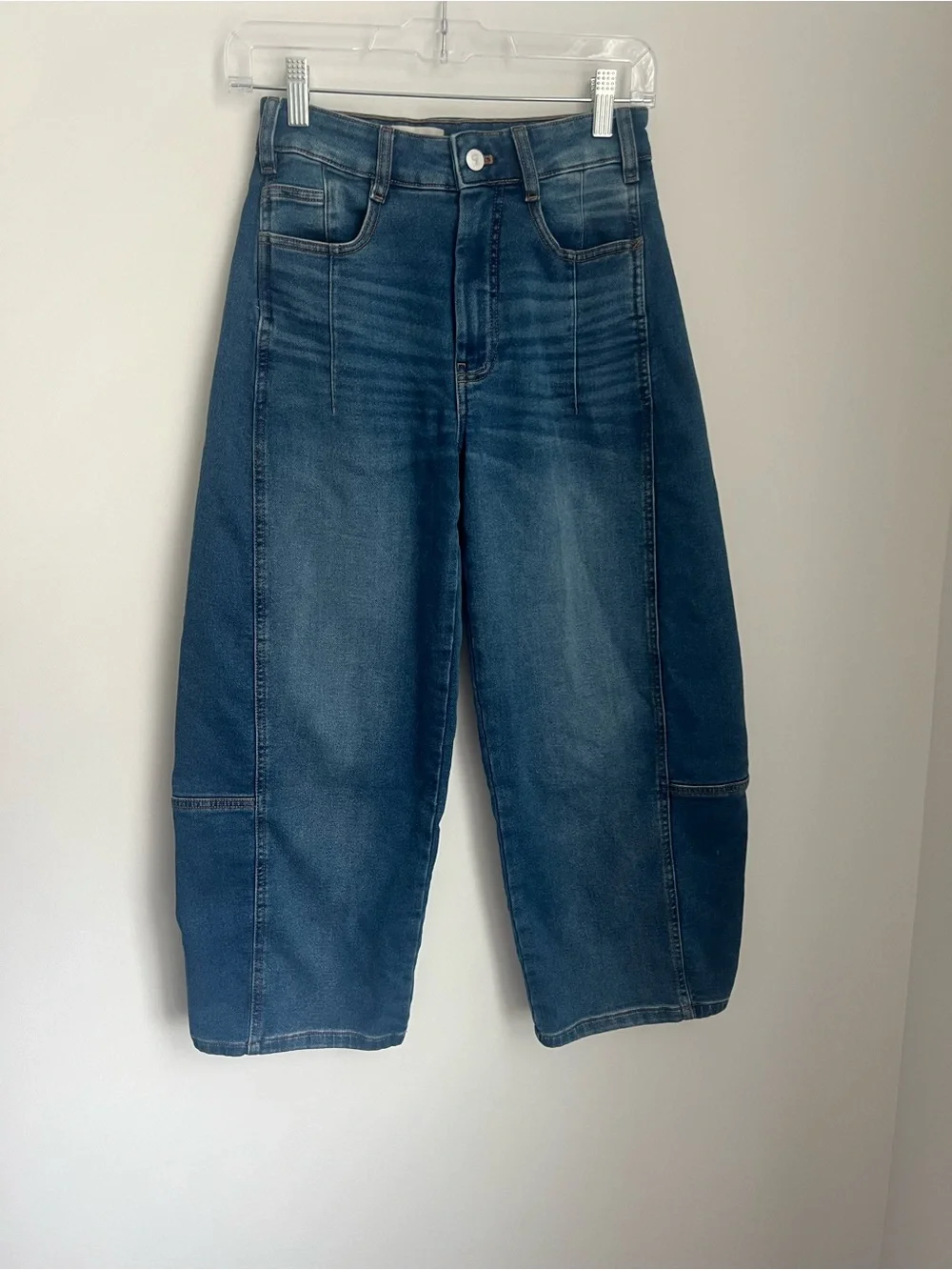 Anthropologie Pilcro Kenna Heritage Barrel Blue Jeans Women's 24